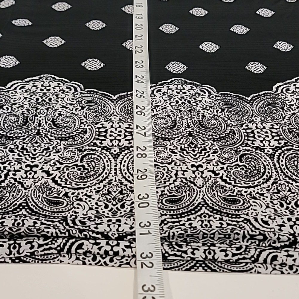 Wearabouts Dot Graphics V-Neck Tunic Top Black White Large - Picture 7 of 11